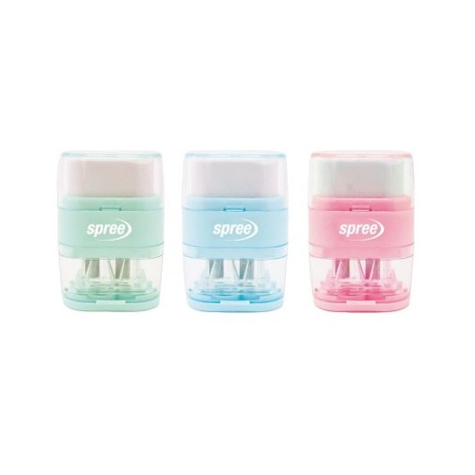 Sharpener & Eraser - Pastel 2 in 1 2 Hole Sharpener and Eraser - (Spree) 