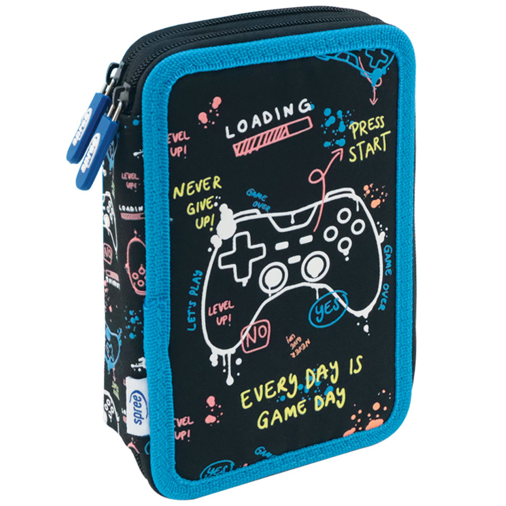 Pencil Cases - Every Day is Game Day Filled Double Decker - (Spree)