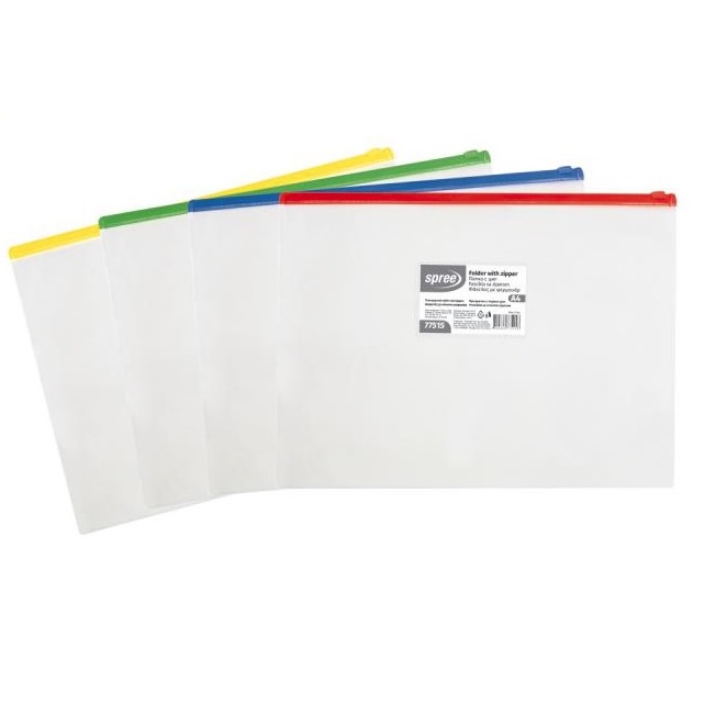 Folders - A4 Zip Folder - (Spree) - Blue