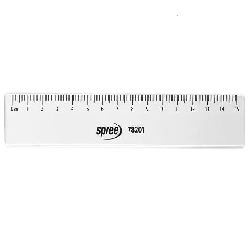Rulers - 15cm Transparent Ruler - (Spree)