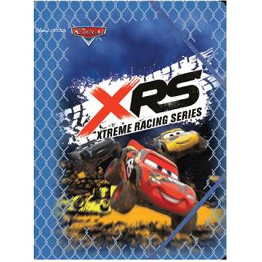 Folder - A4 Disney Folder with Elastic Straps - (Spree) - Cars