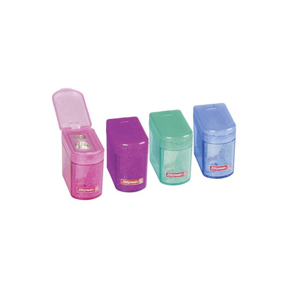 Sharpeners - 2 Hole Pencil Sharpener Glitter - (Brunnen)