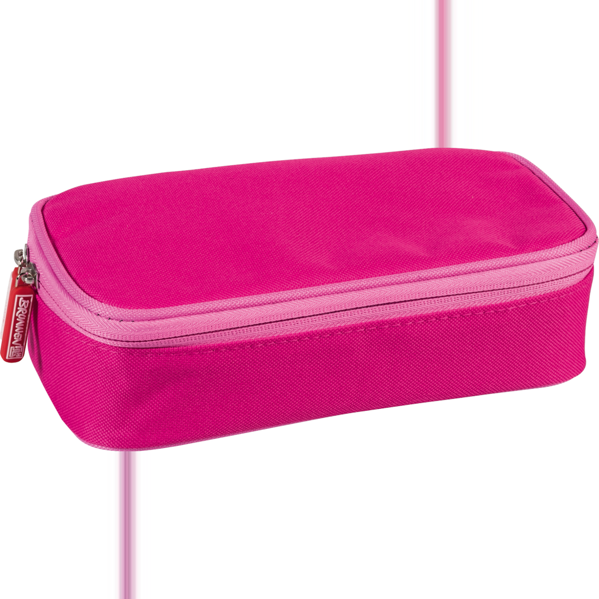 Pencil Cases - 1 Zip Pink Pencil Case - (Brunnen)