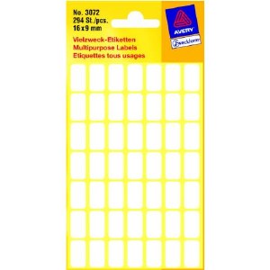 Labels - Multipurpose labels - (Avery Z-weckfrom) - 16mmX9mm 294pcs