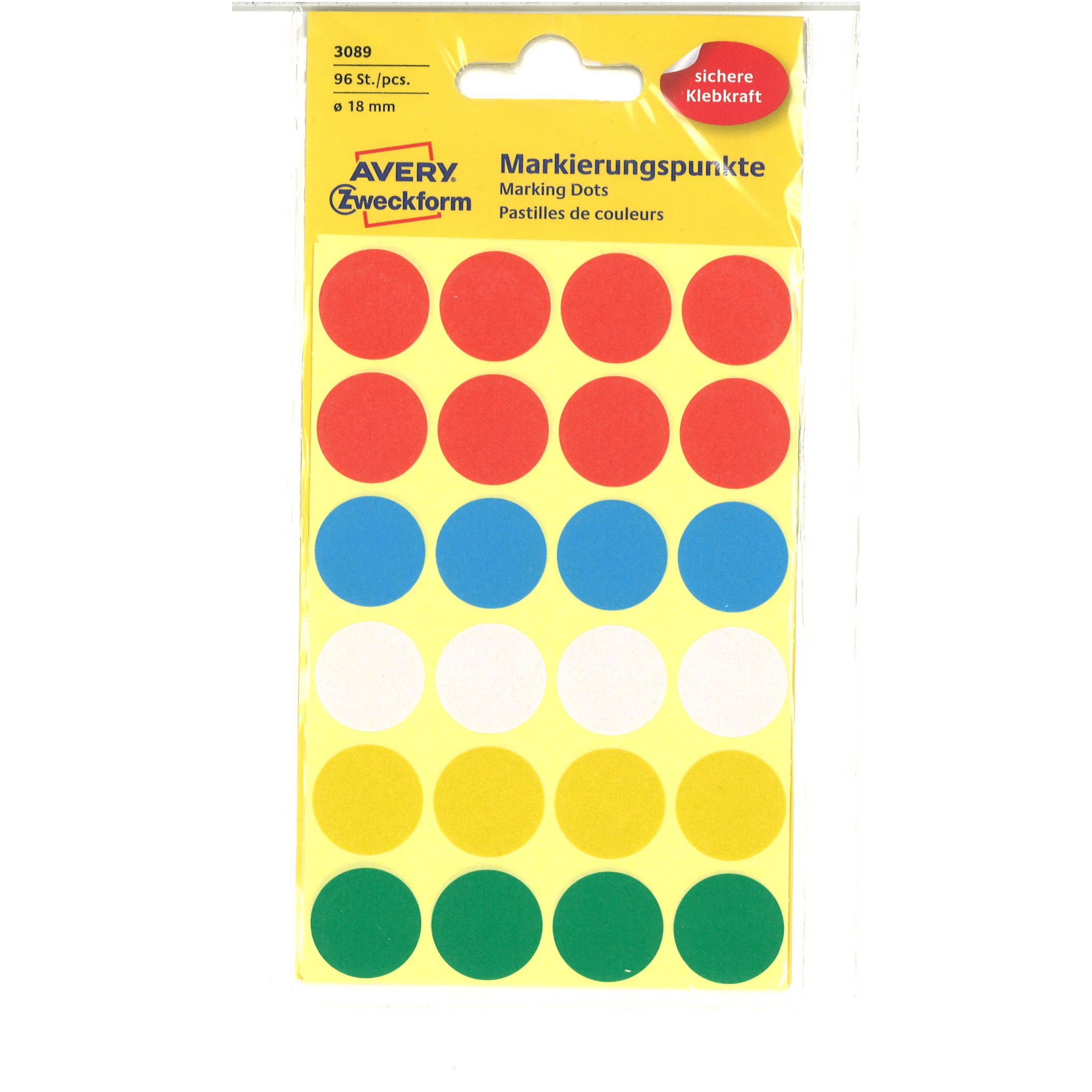 Labels - Multi-colour Marking Dot Labels - (Avery Zweckform)