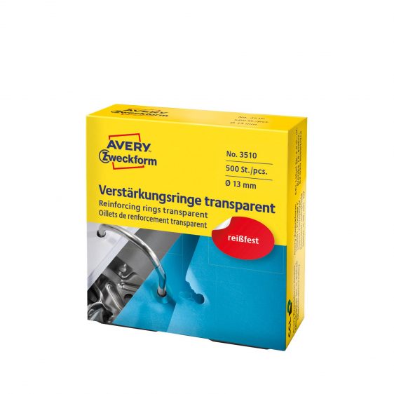 Files - Transparent Plastic Reinforcing Rings - (Avery Zweckform)
