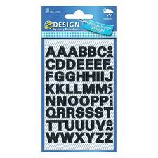 Stickers - Black numbers and letters stickers - (Z Design) - Small Letters