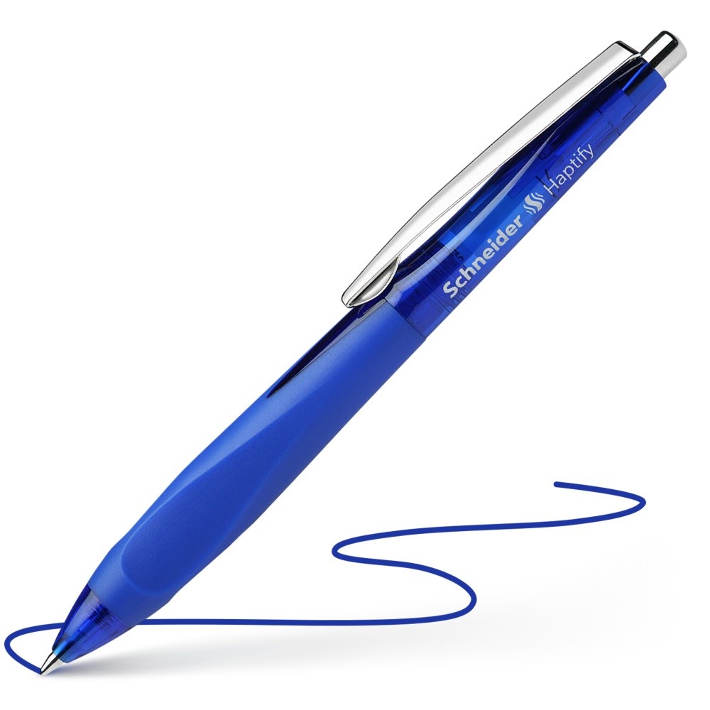 Pens - Blue Ballpoint Pen Haptify - (Schneider)