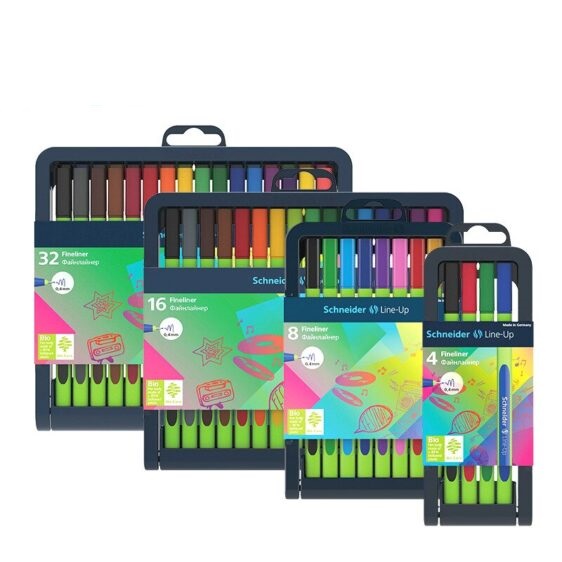 Pens - Line Up Fineliner Sets - (Schneider) - Pack of 32