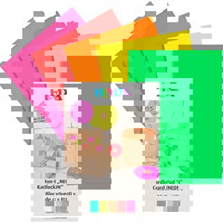 Paper & Cardboard Paper - A4 Fluorescent/Neon Pad - (Heyda)
