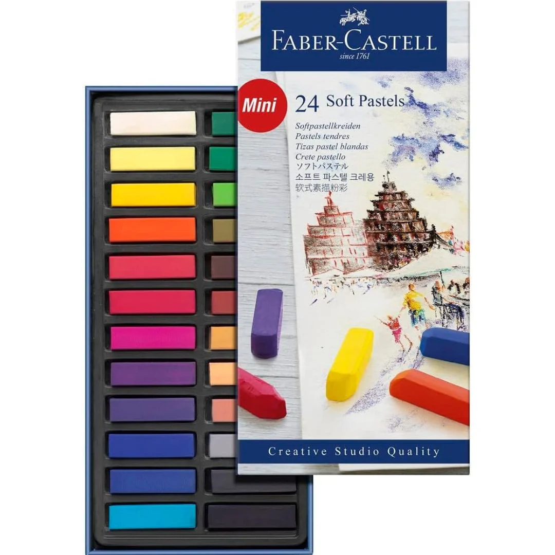 Paint - Mini Soft Pastels Pack of 24 - (Faber Castell)
