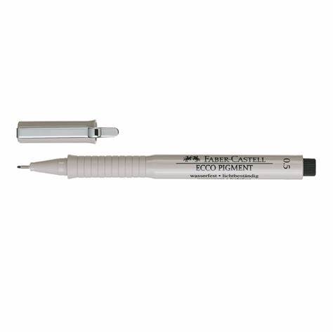 Pens - Ecco Pigment Fineliners - (Faber Castell) - 0.5