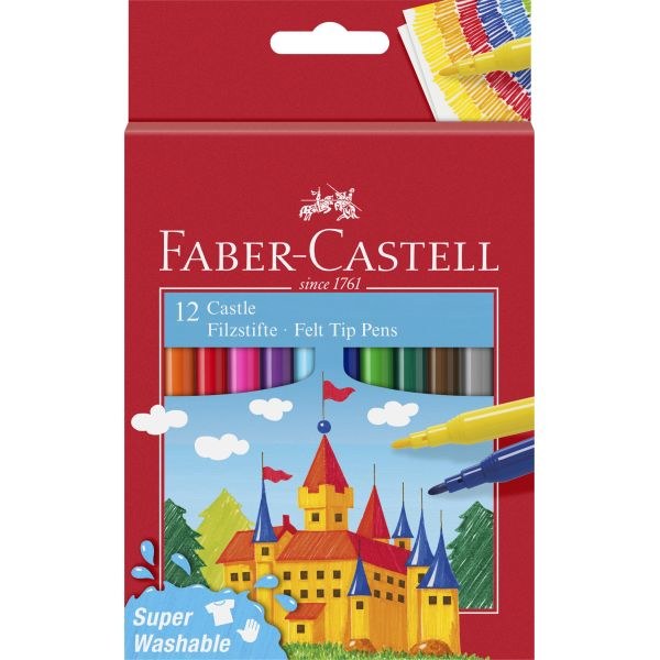 Markers - Felt-Tip Pens/Gem Markers By 12 - (Faber Castell)