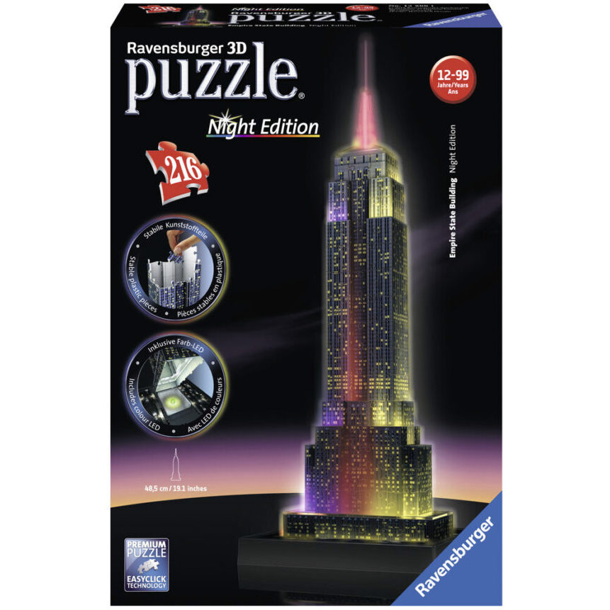 Puzzle 3D - Empire State Building Night Edition - (Ravensburger)