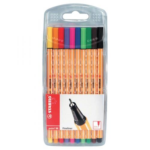 Pens - Fineliner Sets - (Stabilo) - Pack of 10