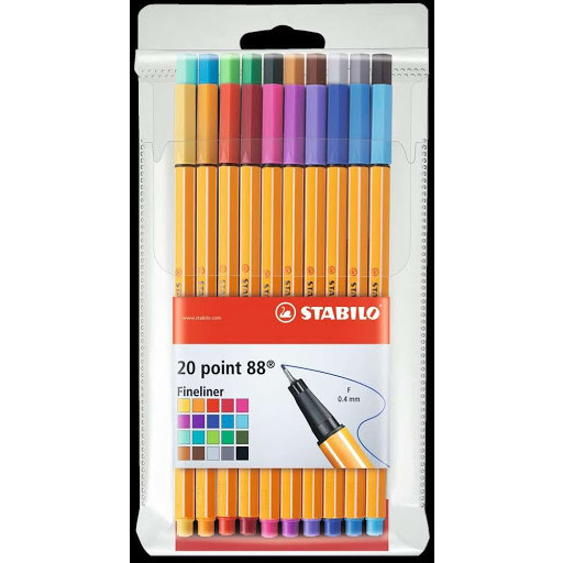Pens - Fineliner Sets - (Stabilo) - Pack of 20