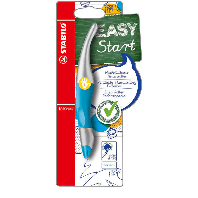Pens - Ergonomic Refillable Handwriting Rollerball for Left-Handers - (Stabilo)