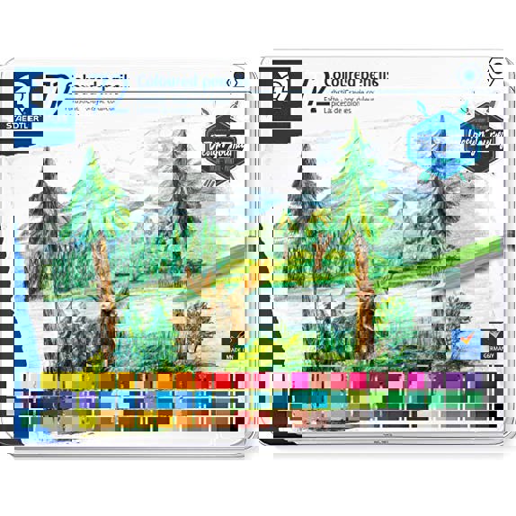 Colouring Pencils - Design Journey Colouring Pencils in a Tin Box - (Staedtler) - Pack of 72