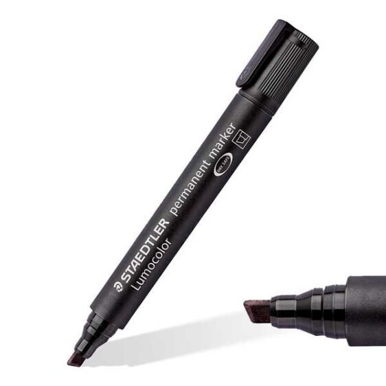 Markers - Black Permanent Marker Chisel Tip - (Staedtler)