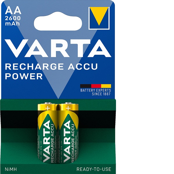 Batteries - Battery Pack (Varta) - AA 2600mAh Recharge ACCU by 2