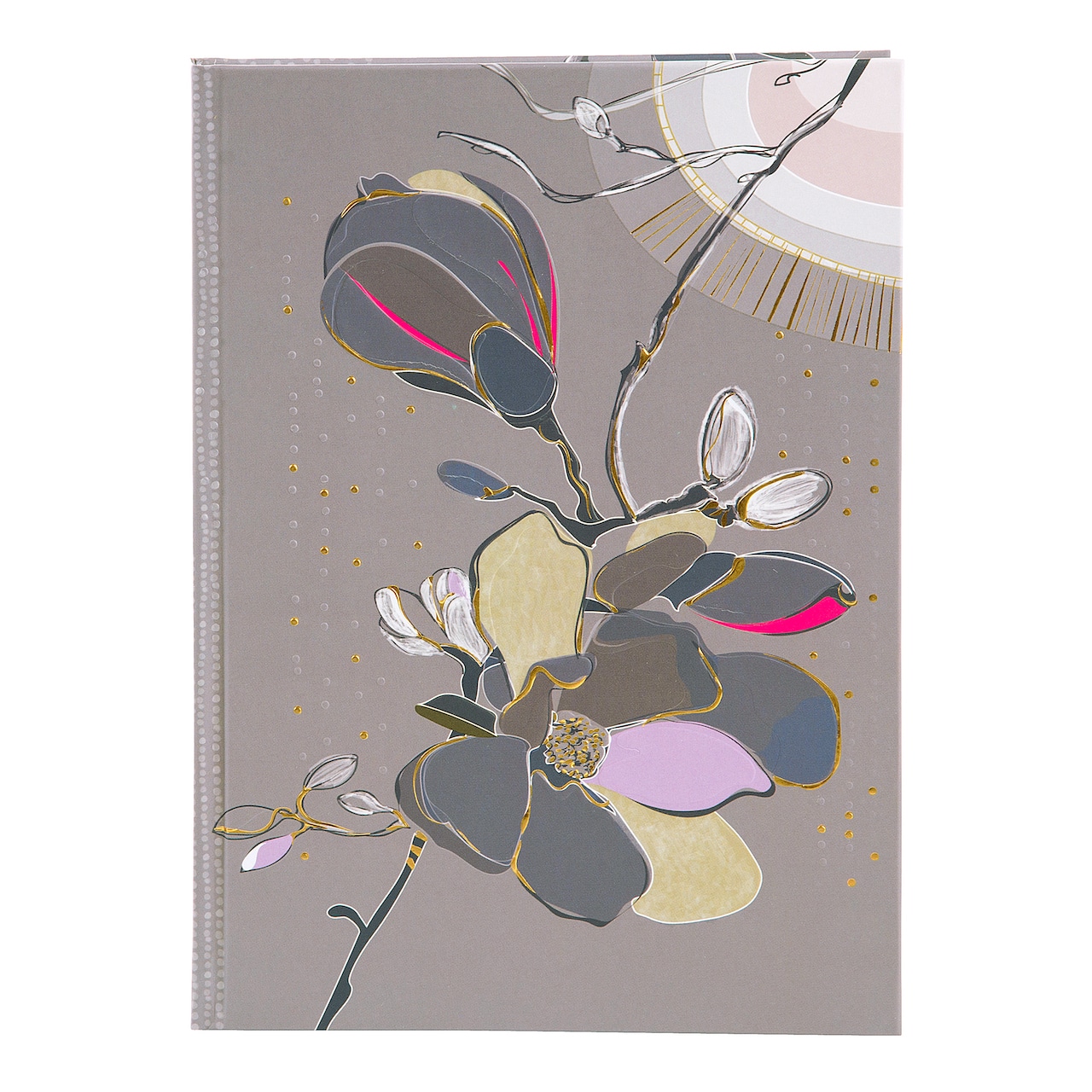 Notebook - Magnolia Blossoms Hardcover A5 Blank Pages