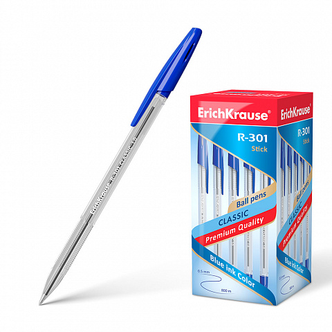 Pens - Box of 50 Ballpoint Pens R-301 - (ErichKrause)