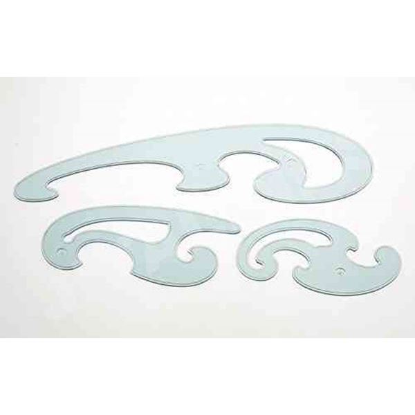 Stencils - French Curve Set of 3 - (Cox)
