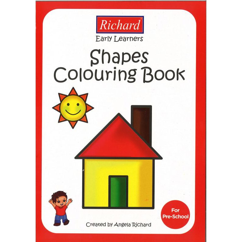 Colouring Books - Early Learners Colouring Book - (Richard) - Shapes Colouring Book