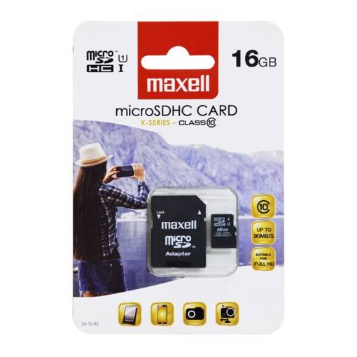 SD Cards with Adapter Included – (Maxell) - 16GB