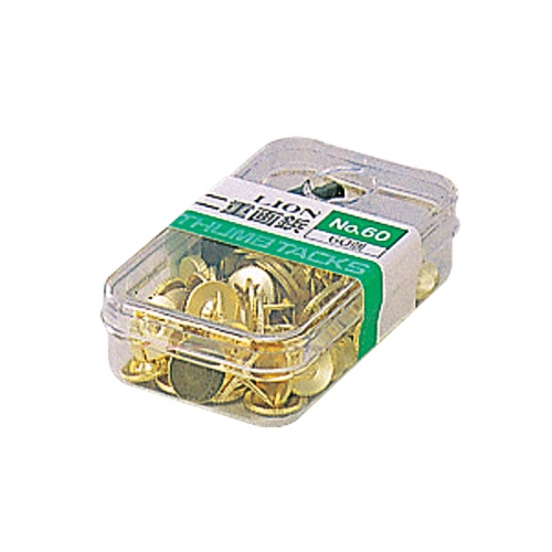 Fasteners - Gold Thumb Tacks - (Lion)