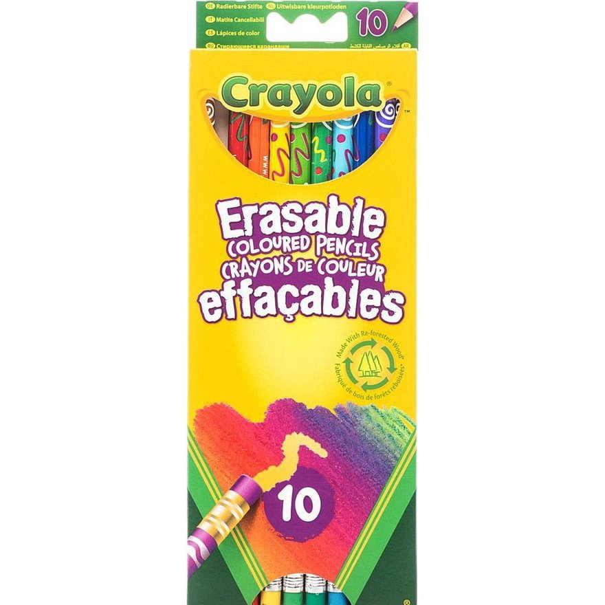 Colouring Pencils - Erasable Colour Pencils X 10 - (Crayola)