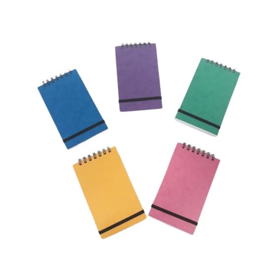 Notebooks - Spiral Luxpad Mini Notebook - (Silvine)