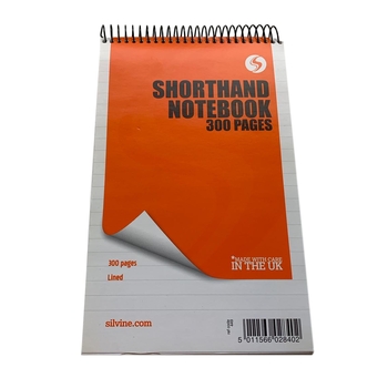 Notebooks - A5 Short Hand Notebook - (Silvine)