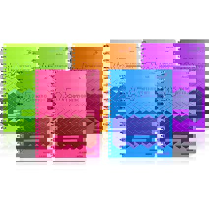 Notebooks - A5 Twin Wire Bound Notebooks - (Silvine)