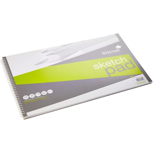 Sketchpads - A3 Spiral Sketch Pad 30 Sheets - (Silvine)