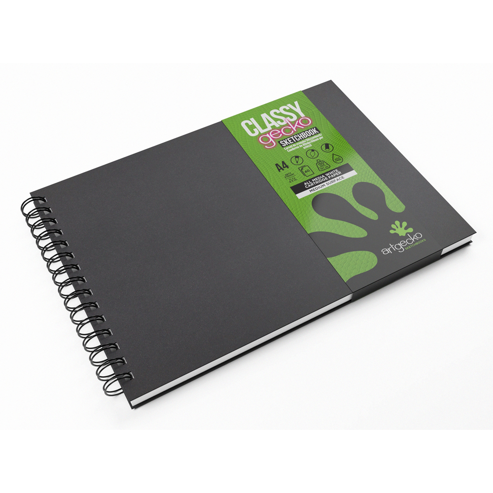 Sketchbooks - A4 Wirebound Landscape Sketchbook - (Artgecko)