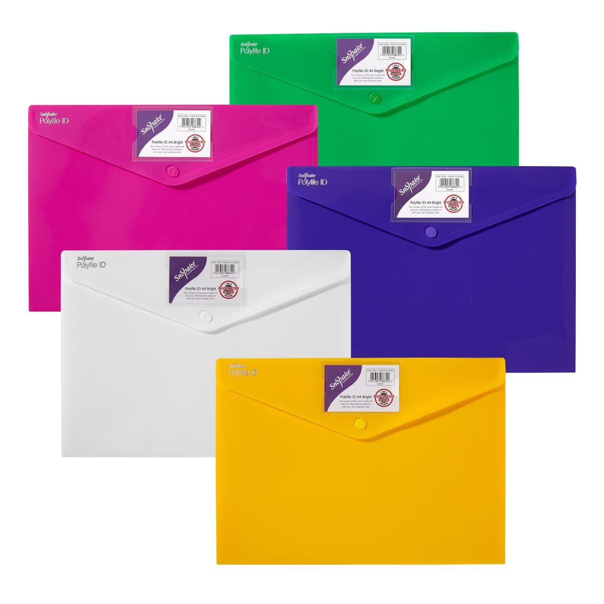 Folders - Polyfile A4 Folder Assorted - (Snopake)