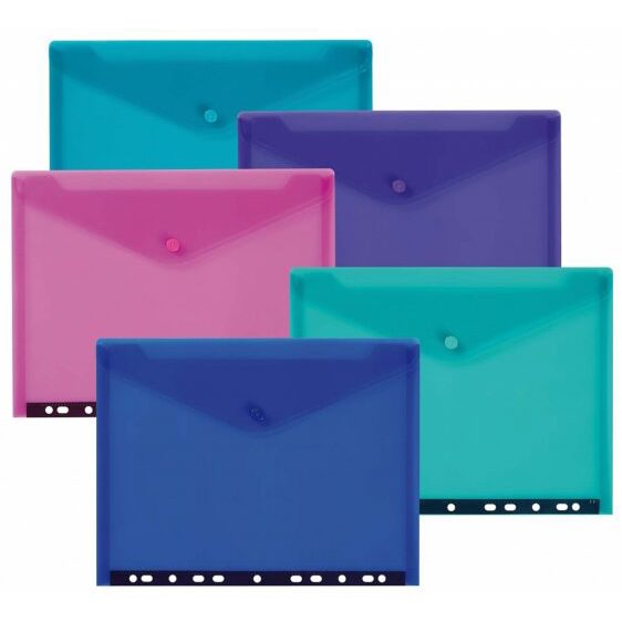 Folders - Punched A4 Button folder - (Snopake)