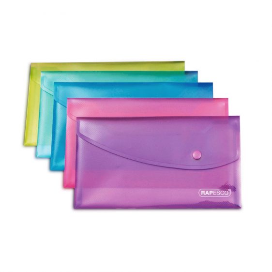 Folders - DL size Button Folder - (Rapesco)