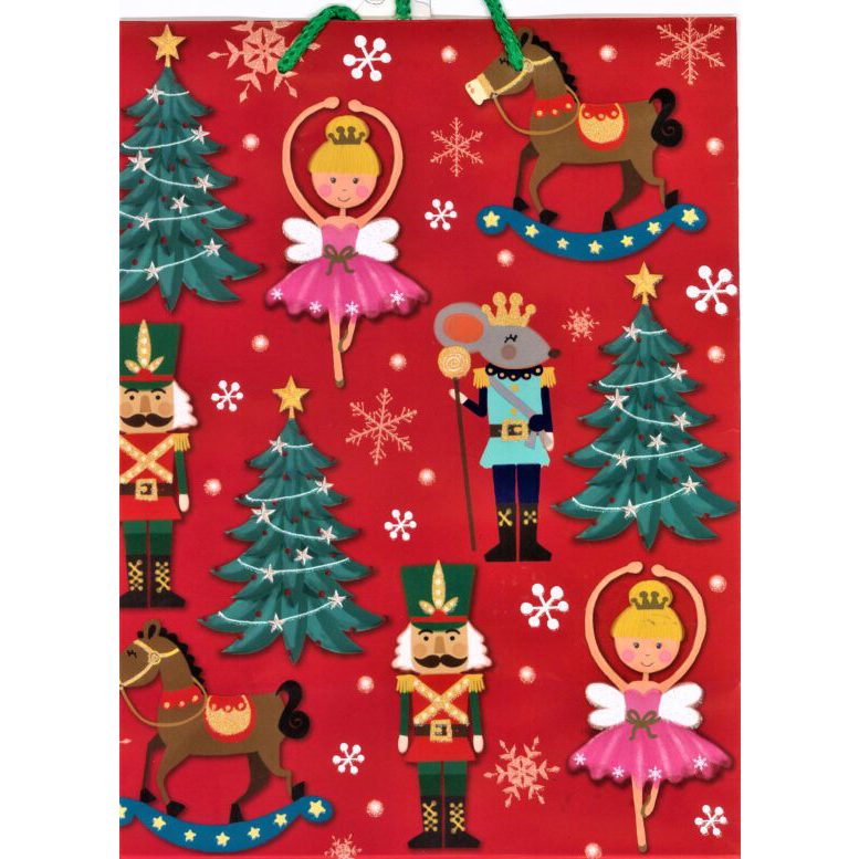 Christmas Gift Bags Large - Christmas Nutcrackers