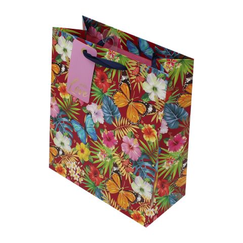 Gift Bags - Butterflies & Flowers Gift Bag - (Clairefontaine)