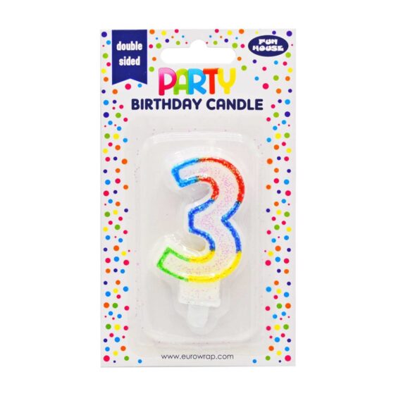 Numbered Birthday Candles - (Fun House) - 3