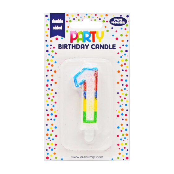 Numbered Birthday Candles - (Fun House) - 1