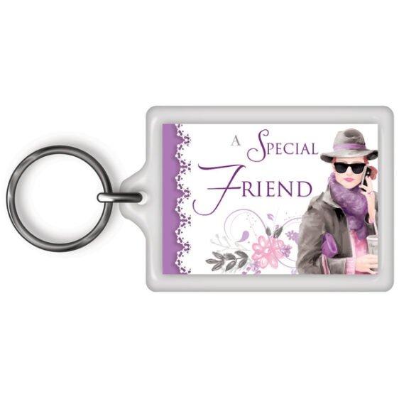 Keychains - Ages and Friend - (Sensation) - A Special Friend (Purple)