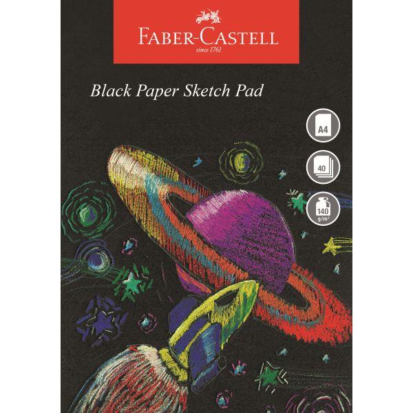 Sketchpads - A4 Black Edition Paper Sketch Pad - (Faber Castell)