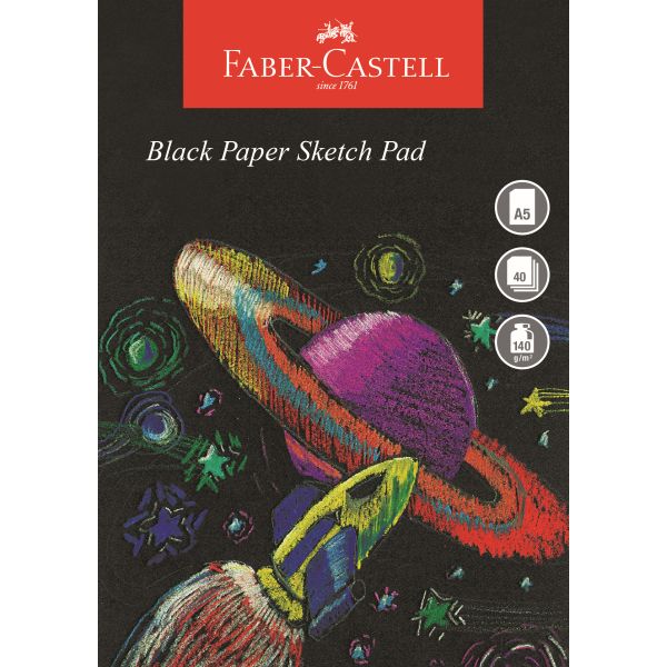 Sketchpads - A5 Black Edition Paper Sketch Pad - (Faber Castell)