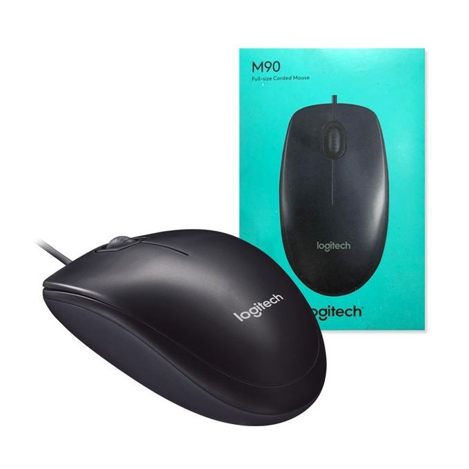 Mouse - Logitech Wired Mouse M90 Grey