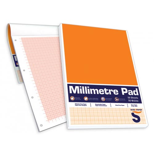 Refill Pad - Millimetre Pad (Graph Pad) - (Skag)
