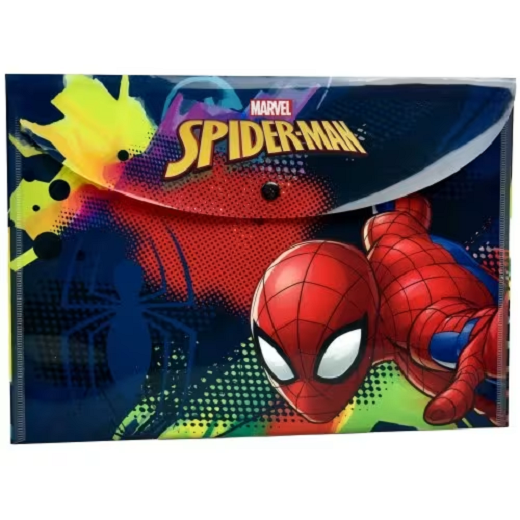 Folders - Spiderman A4 Button Folder