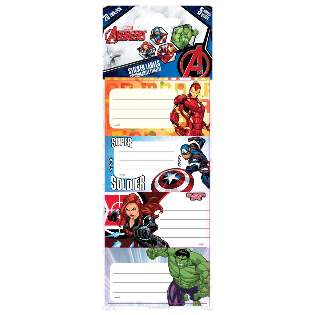 Labels - Avengers Sticker Labels